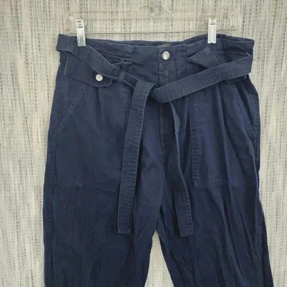 Banana Republic Women's Pants Size‎ 10 Paper Bag Navy Blue - Picture 6 of 7